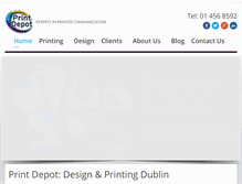 Tablet Screenshot of printdepot.ie